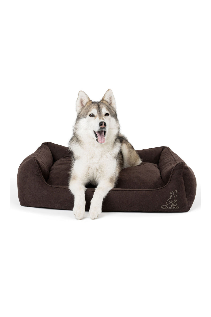 Belle Dog Bed Dark Brown